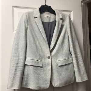 PETITE HERRINGBONE KNIT MODERN BLAZER